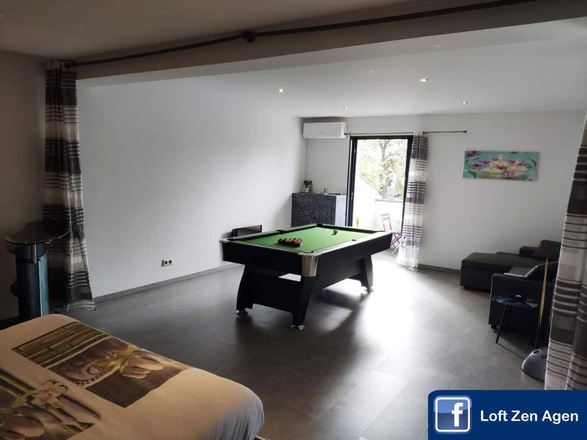 Loft Zen Spa Balneo Parking Gratuit Sauna Hammam Billard Agen Kültér fotó